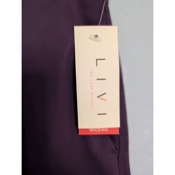 Livi by Lane Bryant Womens Ankle Trousers Purple Size 18/20 Quick-Dry Wicking St - Picture 5 of 10